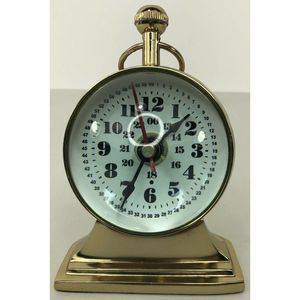 Bubble Glass Fish Eye Magnify Desk Clock Compass Battery Powered WORKS